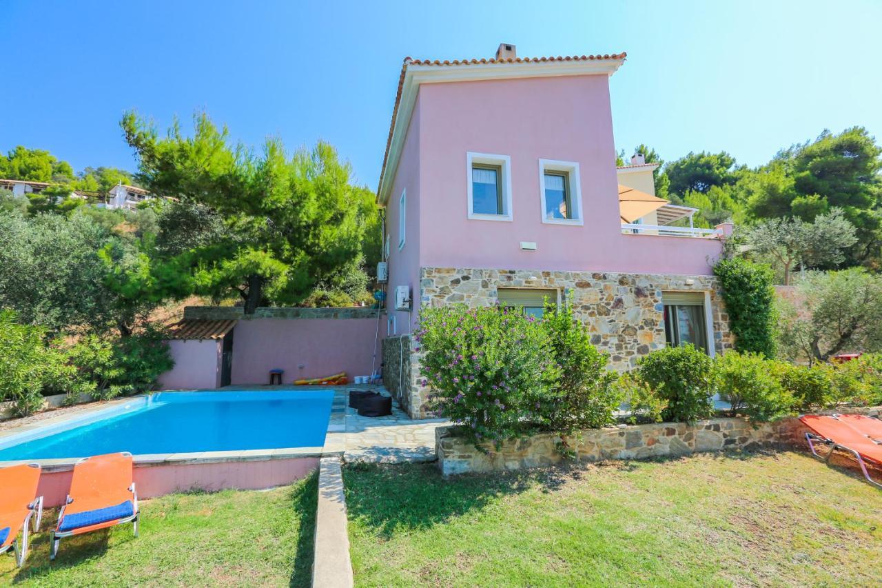 Skiathos Seaview Villa With Pool Πούντα Εξωτερικό φωτογραφία