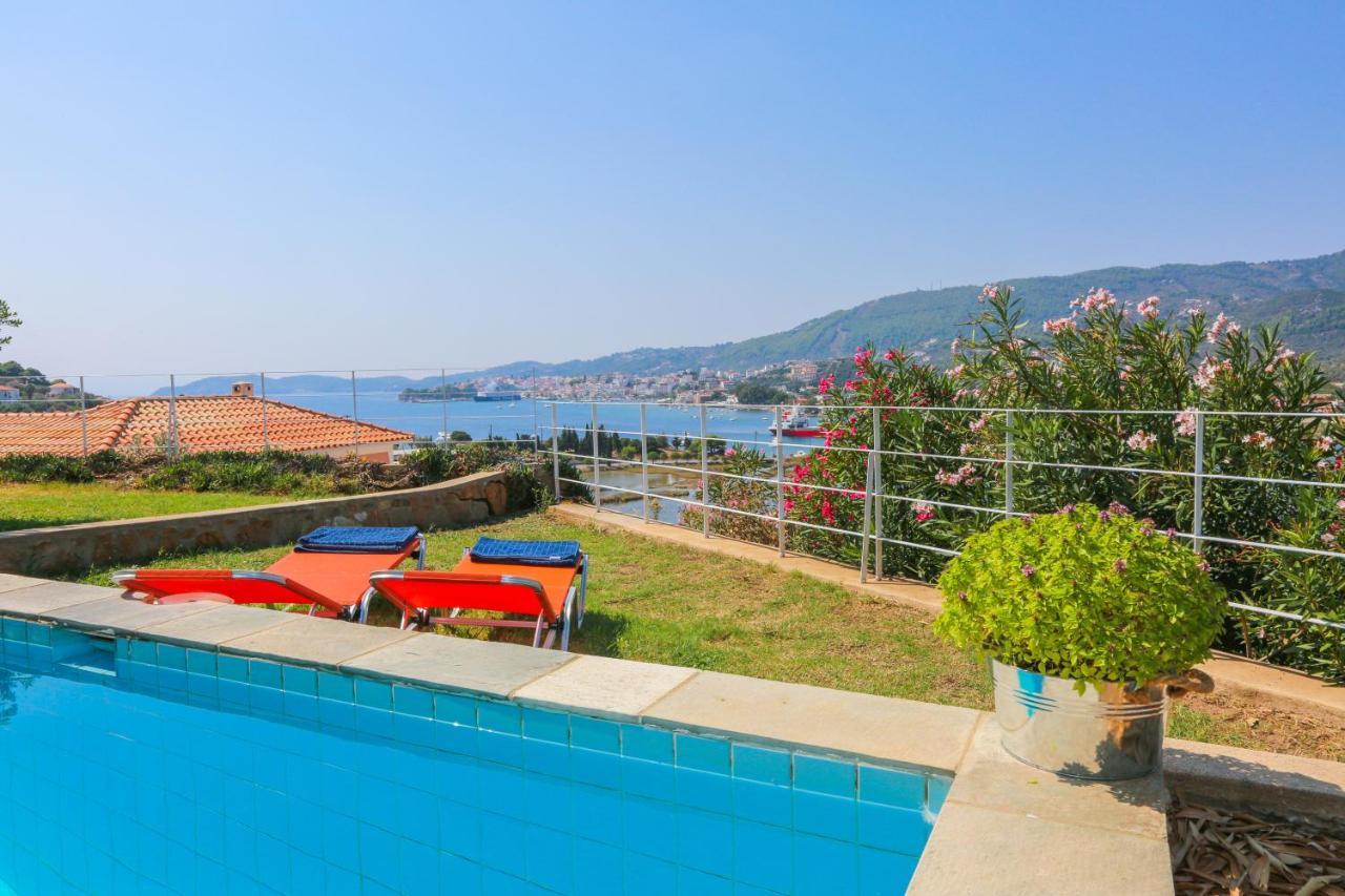 Skiathos Seaview Villa With Pool Πούντα Εξωτερικό φωτογραφία
